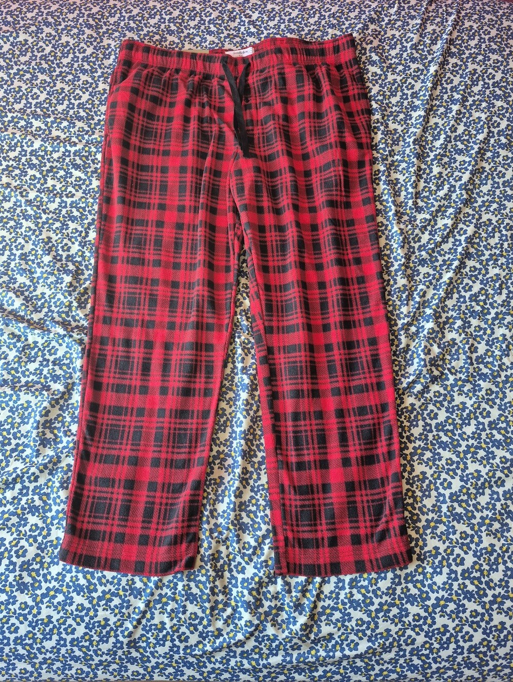 Goodfellow & Co Red and Black Plaid Pj Pants